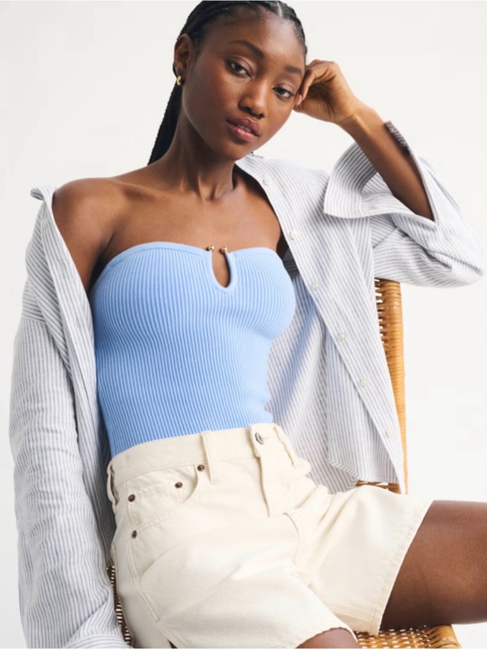 NWT Abercrombie & Fitch Strapless Top XS